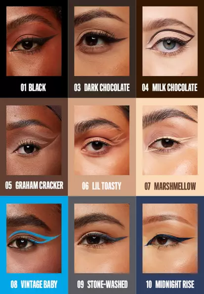 Epic Ink Liner is now available in 6 intensely pigmented shades.