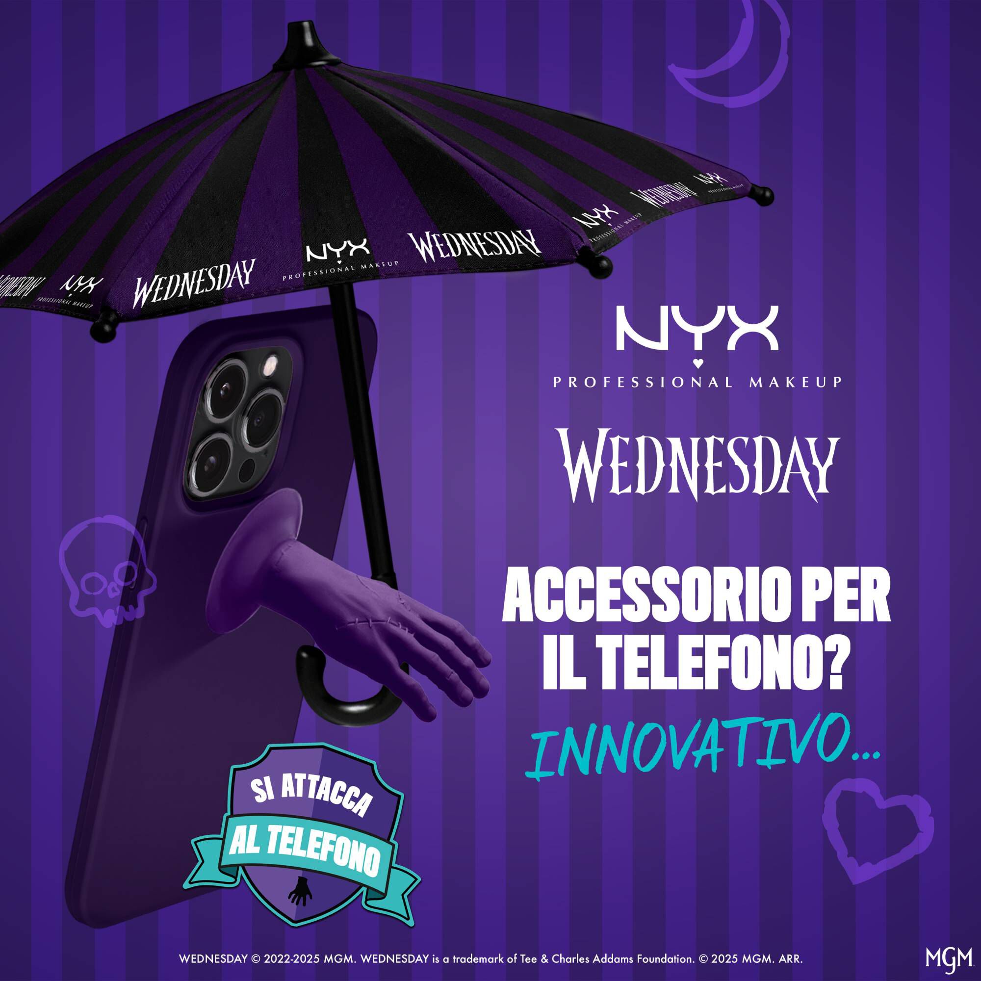 Wednesday Phone Umbrella