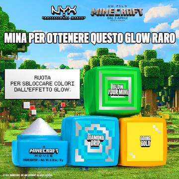 A MINECRAFT MOVIE Rare Highlight Balms