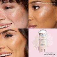 Applicazione dello Stick illuminante Buttermelt Stix Glow Boosting di Nyx Professional Makeup su diverse tonalita di incarnato