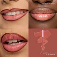 Applicazione sulle labbra del NYX Professional Makeup Lip Lingerie Liner Stain.