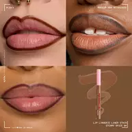 Applicazione sulle labbra del NYX Professional Makeup Lip Lingerie Liner Stain.